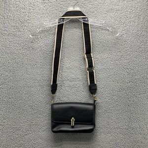 Women’s Black Crossbody Bag Stylish Faux Leather‎ Shoulder Purse Handbag